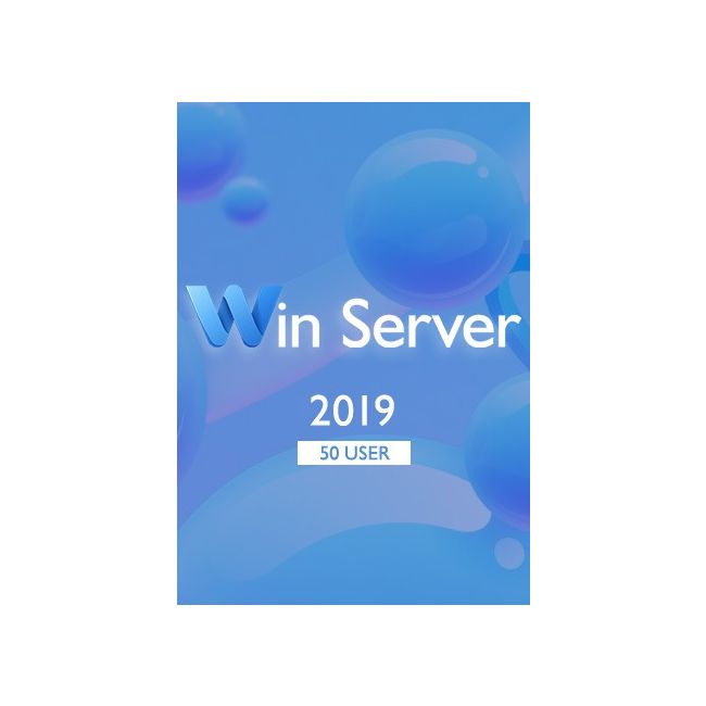 Win Server 2019 Remote Desktop - 50 User CALs Certificate