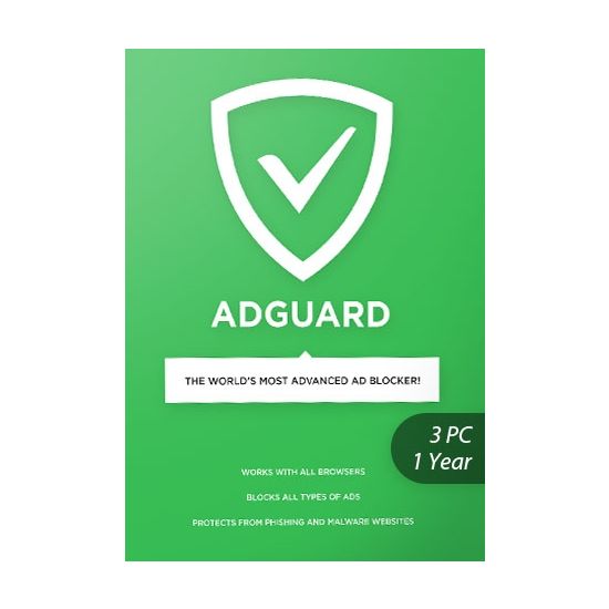 Adguard 3 PCs 1 Year