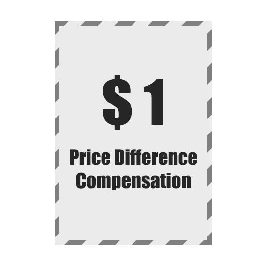 1$ Price Difference Compensation